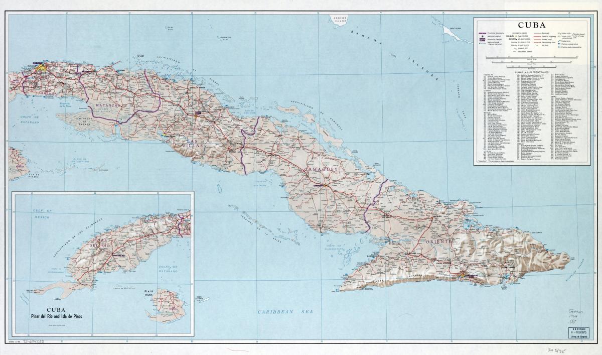 Mapa da cidade de Cuba